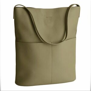 Oak+Fort Olive Green Tote in Vegan Leather